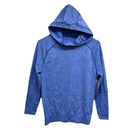 The North Face Womens Hoodie Size Large Go Seamless Pullover Heathered Blue - Picture 1 of 7